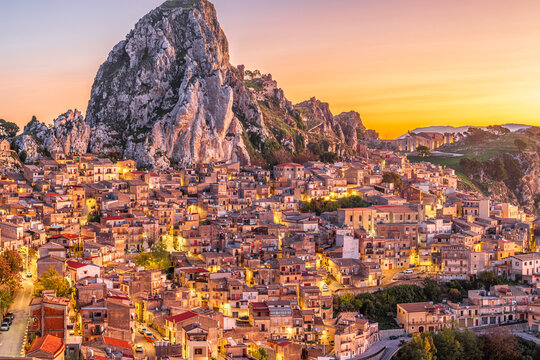 Caltabellota, Sicily, Italy Historic Town 1573