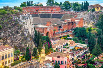 Taormina, Sicily, Italy at Dusk 1525