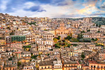 Modica, Sicily, Italy with the Cathedral of San Giorgio 1509