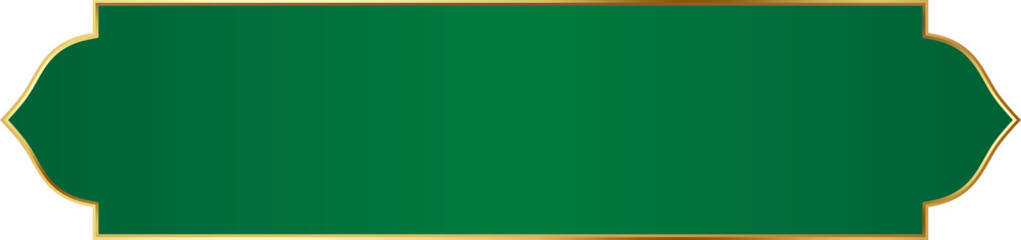 Fototapeta premium Green and Gold Luxury Text Box Illustration