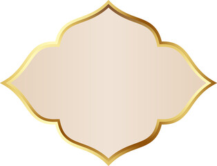 Beige and Gold Luxury Text Box Illustration