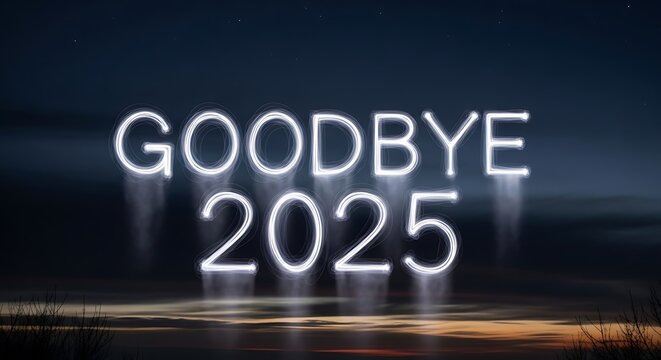 writed good bye 2025
