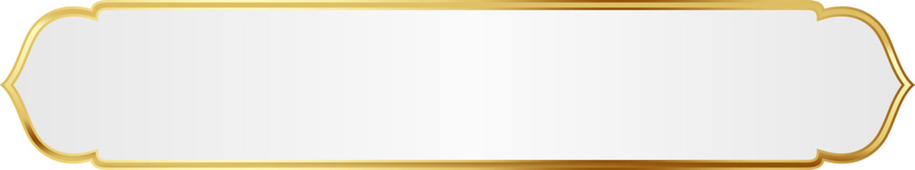 White and Gold Luxury Text Box Illustration