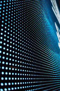 Large led projection screens. Colorful abstract background. Light show on the stage.	