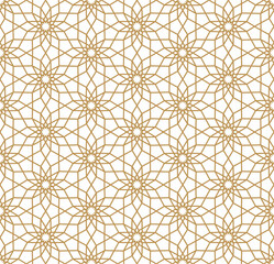 Seamless abstract geometric pattern in Arabic style