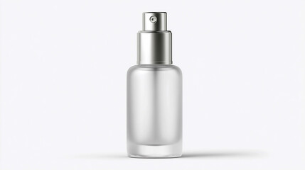 Elegant clear spray bottle on a light background