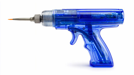Unique blue tool for precision applications in crafting or repair work