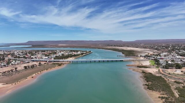 Aerial footage of Port Augusta South Australia