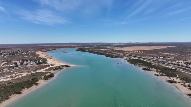 Aerial footage of Port Augusta South Australia