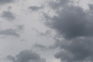 Sky is overcast, storm is coming, rain is about to fall.