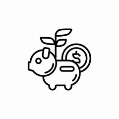 piggy bank icon sign vector © Mircavid
