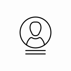 user profile icon sign vector