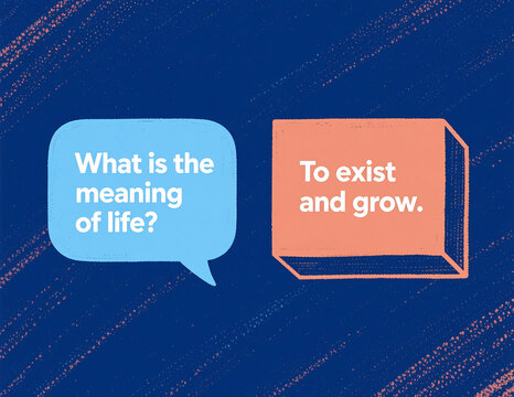 Speech bubbles question existence in abstract space