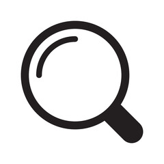 Magnifying Glass and Loupe Icon – Search, Inspect, and Zoom Tool Symbol.