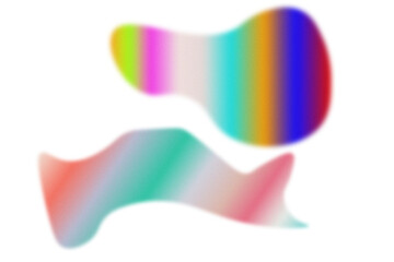 Abstract Vibrant Blurred Gradient Shapes