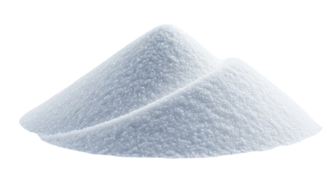 A pristine snowdrift a promise of winter fun or a pile of fine culinary sugar awaiting on transparent background