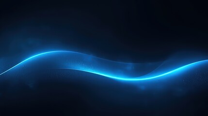 Neon Electric Wave Blue Energy Flow Background