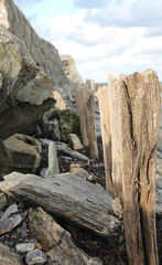 Fototapeta premium Ancienne digue detruite