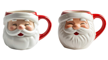 Cute Santa Claus Cartoon Mug on White Background with Festive Ceramic Holiday Design
isolated transparent background, editable vector artwork ai illustration file,