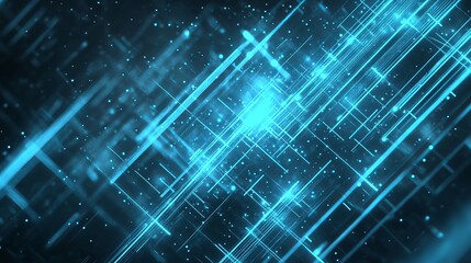 Stunning blue light grid for modern technology concepts or digital presentations with a futuristic, high-tech vibe for innovative projects