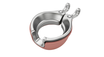 Hinged cuff style bracelet jewelry isolated PNG with Transparent Background
