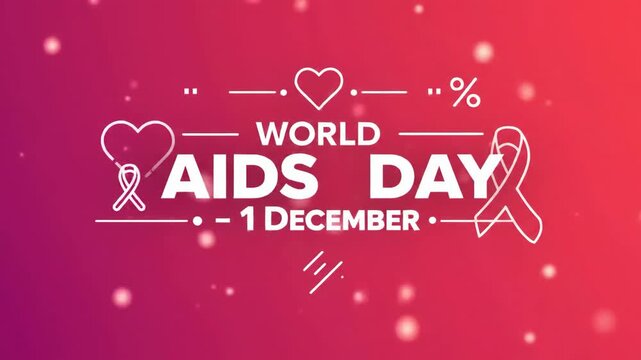 World AIDS Day 1 December 2025 Health Awareness Motion Graphic