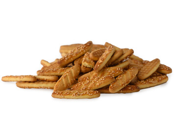 Crispy Polish Choux Pastry Straws with Sesame Seeds