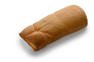 Artisanal Smoked Suluguni Cheese Isolated on White