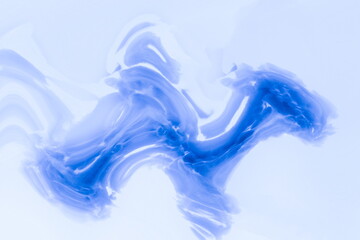 Illustration Carcass Blue Bones Effect Broken Speckles Design.