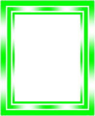 Layered Green And White Frame With Glowing Gradient Effect — Decorative Abstract Border For Certificates, Invitations, Or Digital Layouts