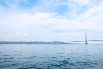 明石海峡大橋のある風景