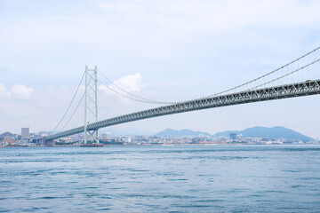 明石海峡大橋のある風景