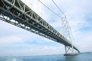 明石海峡大橋のある風景