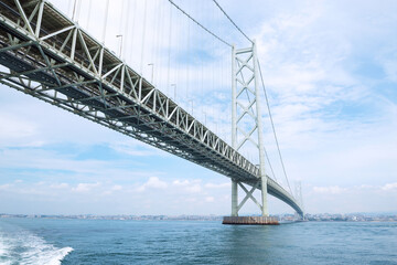 明石海峡大橋のある風景