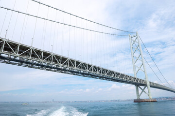 明石海峡大橋のある風景
