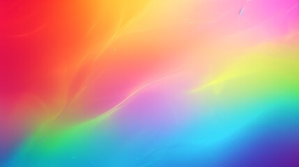 Abstract colorful gradient background with rainbow spectrum. Blurred fluid motion texture of red, orange, yellow, green, blue and purple. Modern digital art wallpaper with copy space