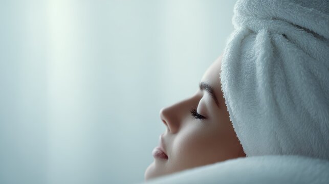 Relaxed woman experiencing a luxurious spa treatment
