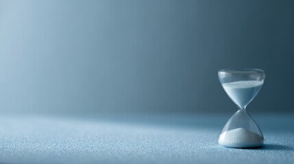 Deadline and planning concept, hourglass emphasizing passing time for upcoming dates