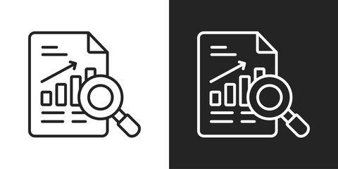 Evaluation Icon In Black And White Line Style
