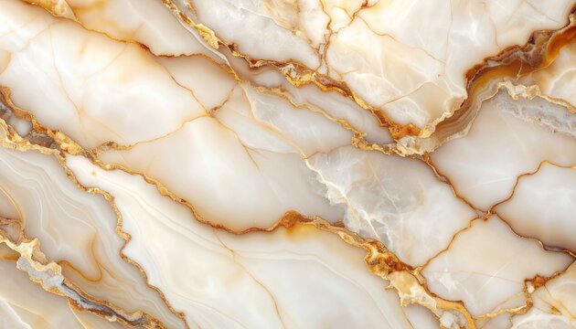 大理石 オニキス 天然石 鉱物 瑪瑙 模様 テクスチャ 白 クリーム色 琥珀色 贅沢 豪華 高級感 エレガント 流れ 波紋 地層 クラック 割れ目 光沢