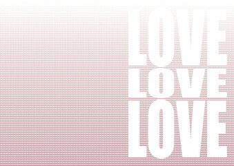 Abstract 'LOVE' typography with a retro halftone gradient. Y2K aesthetic for modern posters, social media graphics, and experimental design projects.