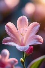 Fototapeta premium close up of pink flower