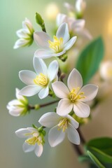 Obraz premium white flowers on a tree