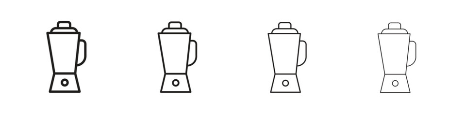 Obraz premium Blender icons collection web design, minimal line style