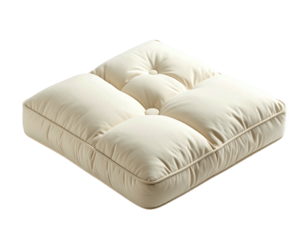 Cushioned square seat pad with four quadrants