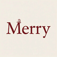 Merry Christmas Clothing Hanger Word Design

