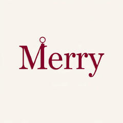 Merry Christmas Clothing Hanger Word Design


