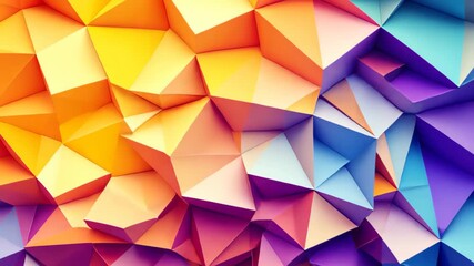 Geometric Abstraction: A captivating display of abstract forms and vibrant colors, exploring the beauty of geometric shapes and harmonious color combinations. - Powered by Adobe