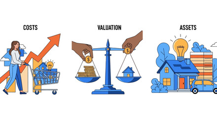 Vector illustrations showcasing diverse hands performing essential hygiene and care routines washing with soap, applying lotion, using sanitizer, and cleaning with wet wipes
