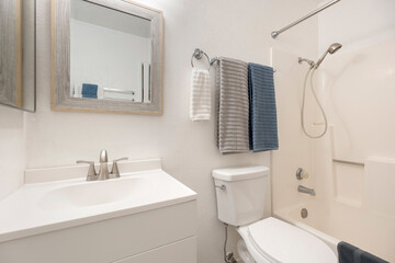 Prescott, Arizona - aug 13 2024: a small bathroom 